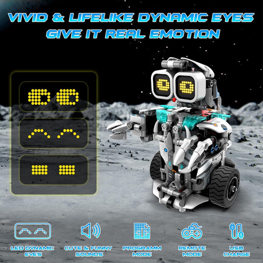 5in1 STEM Building Toys for Kids 6-14, Remote & APP Controlled Mech Robots/Heavy Tanks/Tracked Racer STEM Building Kit for Kid Science Learning, 552 Pcs DIY Erector Sets Gifts for Boys & Girls