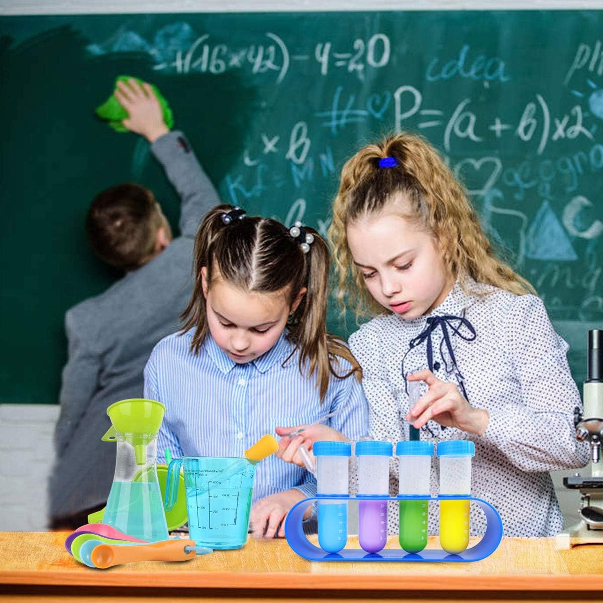 UNGLINGA 210 Experiments Science Kit for Kids, Boys Girls Birthday Toys Gifts Idea, Chemistry Set, Volcano, S.T.E.M Science Educational Project