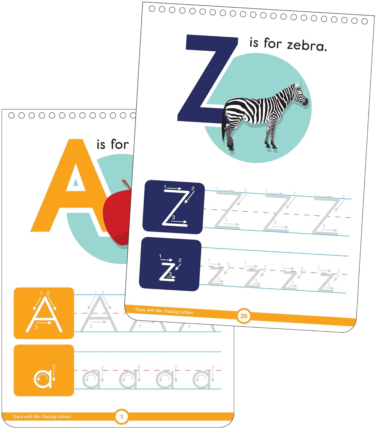 Carson Dellosa Trace With Me Letter Tracing Books for Kids Ages 3-5, Dry Erase Preschool Workbook, Learn to Write the Alphabet With Wipe Clean Handwriting Practice
