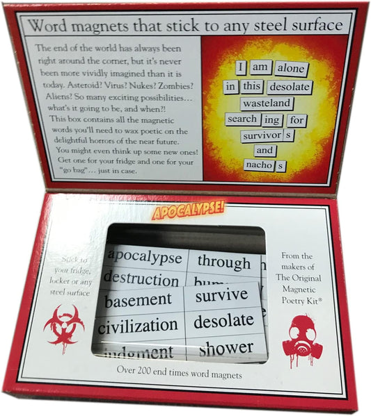 Magnetic Poetry - Apocalypse Kit - Words for Refrigerator - Write Poems and Letters on The Fridge - Made in The USA