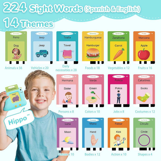 Alotwan Toddler Toys Talking Flash Cards with 510 Sight Words, Montessori Learning Toys for Toddler 1-3 2-4, Autism Sensory Speech Therapy for Boys Girls 2 3 4 5 6 Year Old Kids Gifts