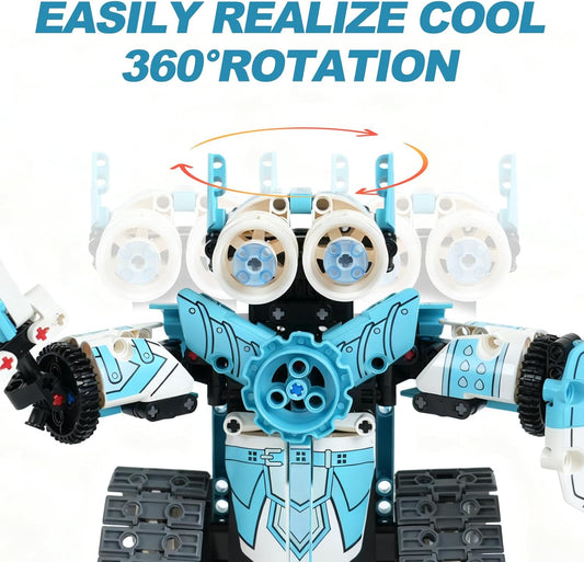 3 in 1 Robot Building Kits for Kids - STEM Birthday Gifts for 6 7 8 9 10 11 12+ Year Old Boys - Educational DIY Science Projects, Robotics Toys with APP & Remote Control