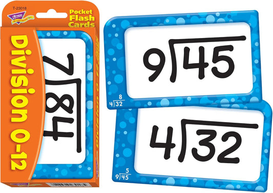 Division Pocket Flash Cards