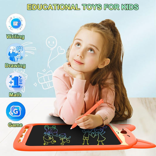 10 Inch LCD Writing Tablet, Erasable Doodle Board Toy, Cute Lion Drawing Pad for Kids Ages 2-6 - Educational Christmas Birthday Gift (Lion)