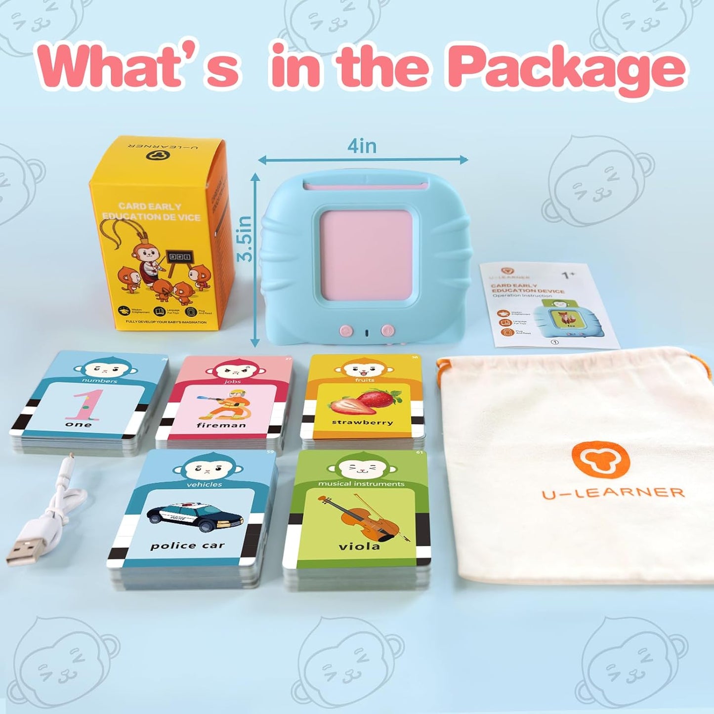 Toddler Girls Toys Talking Flash Cards-296 Sight Words, Educational Toys for 1 2 3 4 Year Old, Speech Therapy&Autism Learning Materials, Toddler Girlt Birthday Gift with Durable Cards