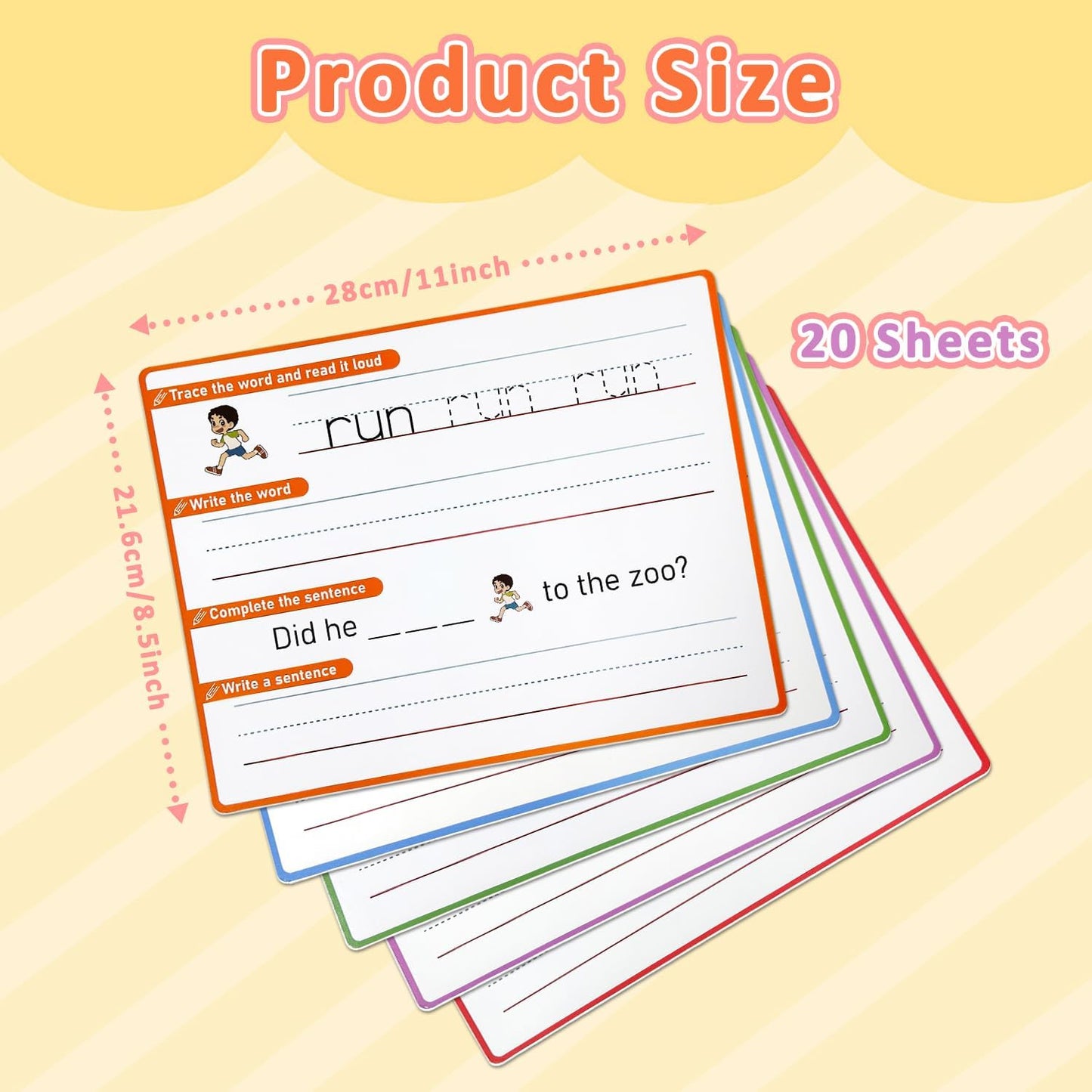 Alphabet & Number Practice Dry Erase Sheets A-Z Letters & Numbers 1-10 | Perfect for Preschool, Homeschool & Kindergarten