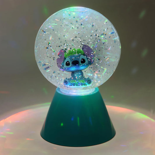 Paladone Disney Lilo & Stitch LED Glitter Ball, Officially Licensed Gift, Color Changing Light-Up Snow Globe for Kids, Teens, Adults, Compact Design