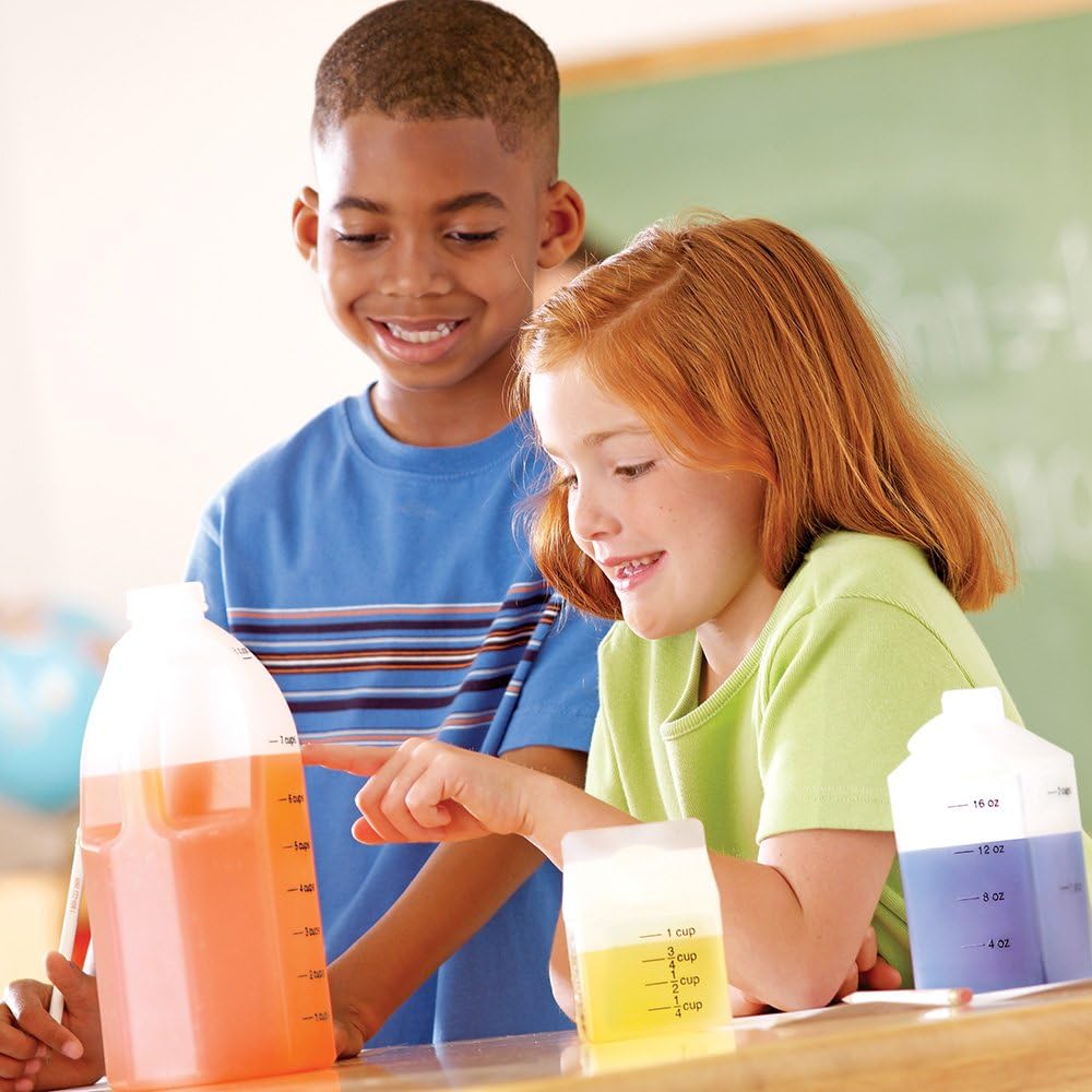Learning Resources Gallon Measurement Set - Volume Measuring Science Kit, STEM Projects, Chemistry Accessories, Classroom Must Haves, Teacher and Student Supplies, Back-to-School Tools