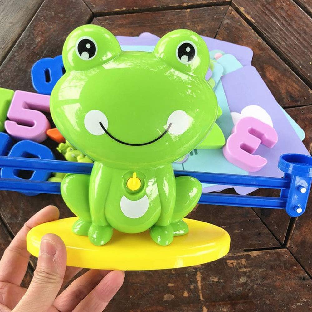 STEM Math Toy Educational Balance Game and Counting Frog Set for School Kids Years 3 4 5 6 7