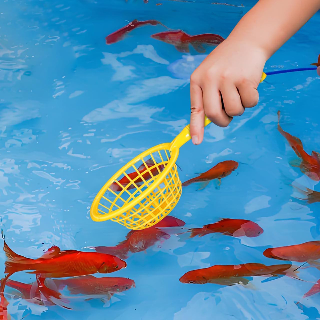 10pcs Mini Beach Fishing Nets for Teens 6.3 Inch Hard Plastic Net Scoop for Bath and Outdoor Play Lightweight Durable Sand Toy Accessories