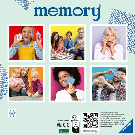 Ravensburger Animal Babies Memory Game - Engaging Picture Matching Game for Kids | Enhances Focus & Memory Skills | Fun for Family Game Night | Ideal for Ages 3 and Up