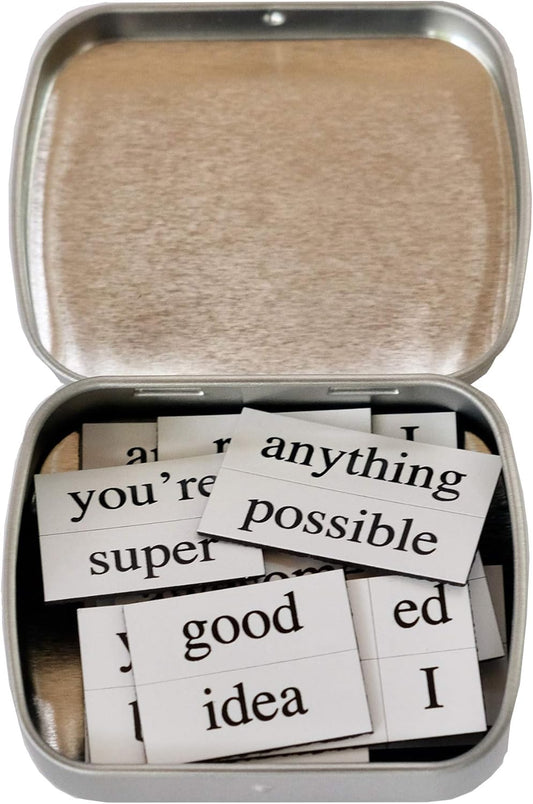 Magnetic Poetry - Little Box of Happiness Kit - Words for Refrigerator - Write Poems and Letters on The Fridge - Made in The USA