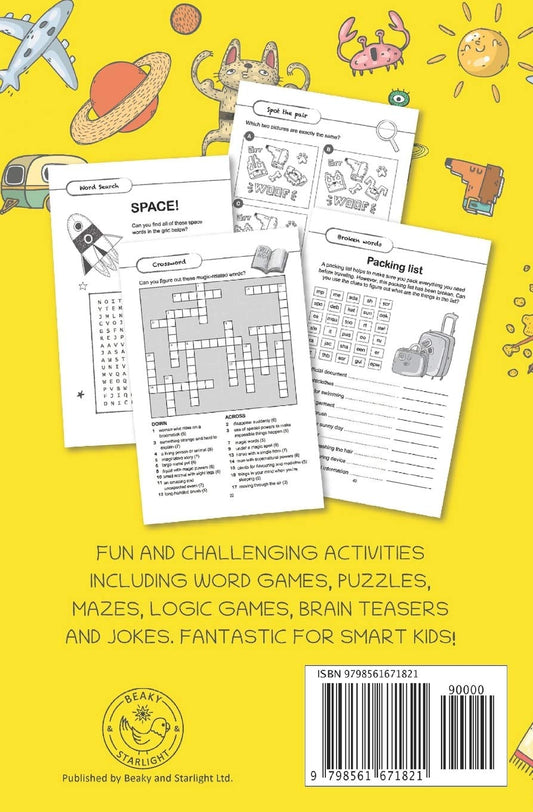 Awesome Games for Smart Kids: Fun puzzles, word games, and brain teasers. Activity book for ages 9-12.