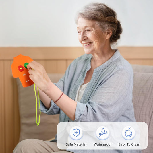 Clothes Lacing Cards for Seniors with Dementia & Alzheimer's - Fine Motor Skills Activity with Buttons & Zipper, Occupational Therapy Tools for Elderly to Practice Dressing Skills