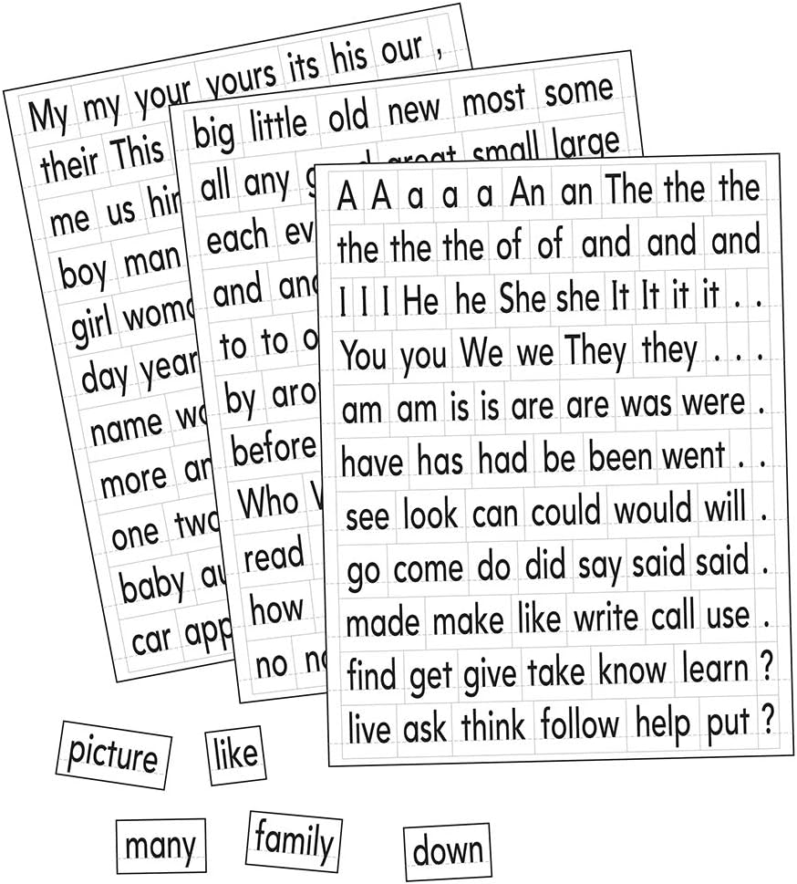 Educational Insights Magnetic Sight Words and Sentence Builders, Over 240 Sight Words & Punctuation Marks: Perfect for Homeschool & Classroom, Ages 5+