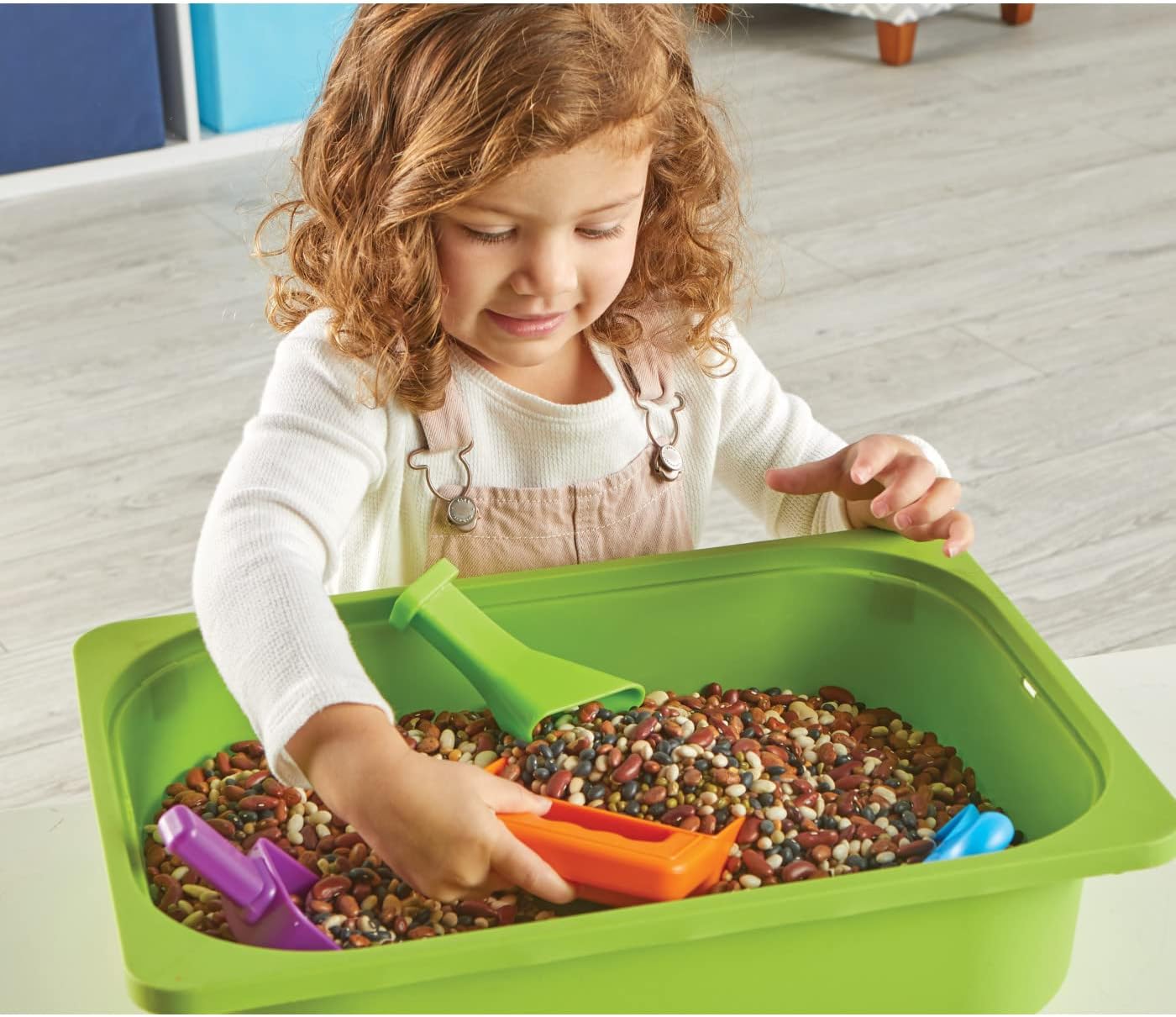 Learning Resources Helping Hands Sensory Scoops - Fidget Sand Toys, Water Bin Play, Tool Set, Fine Motor Games, Toddler Daycare Essentials, Preschool Sensory Bin Toys, Outdoor Toys for Toddlers 3-5