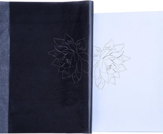 Outus 30 Pack Carbon Papers for Tracing, Graphite Carbon Copy Tracing Paper for Canvas Wood (30 Pack, 8.5 x 11 Inches)