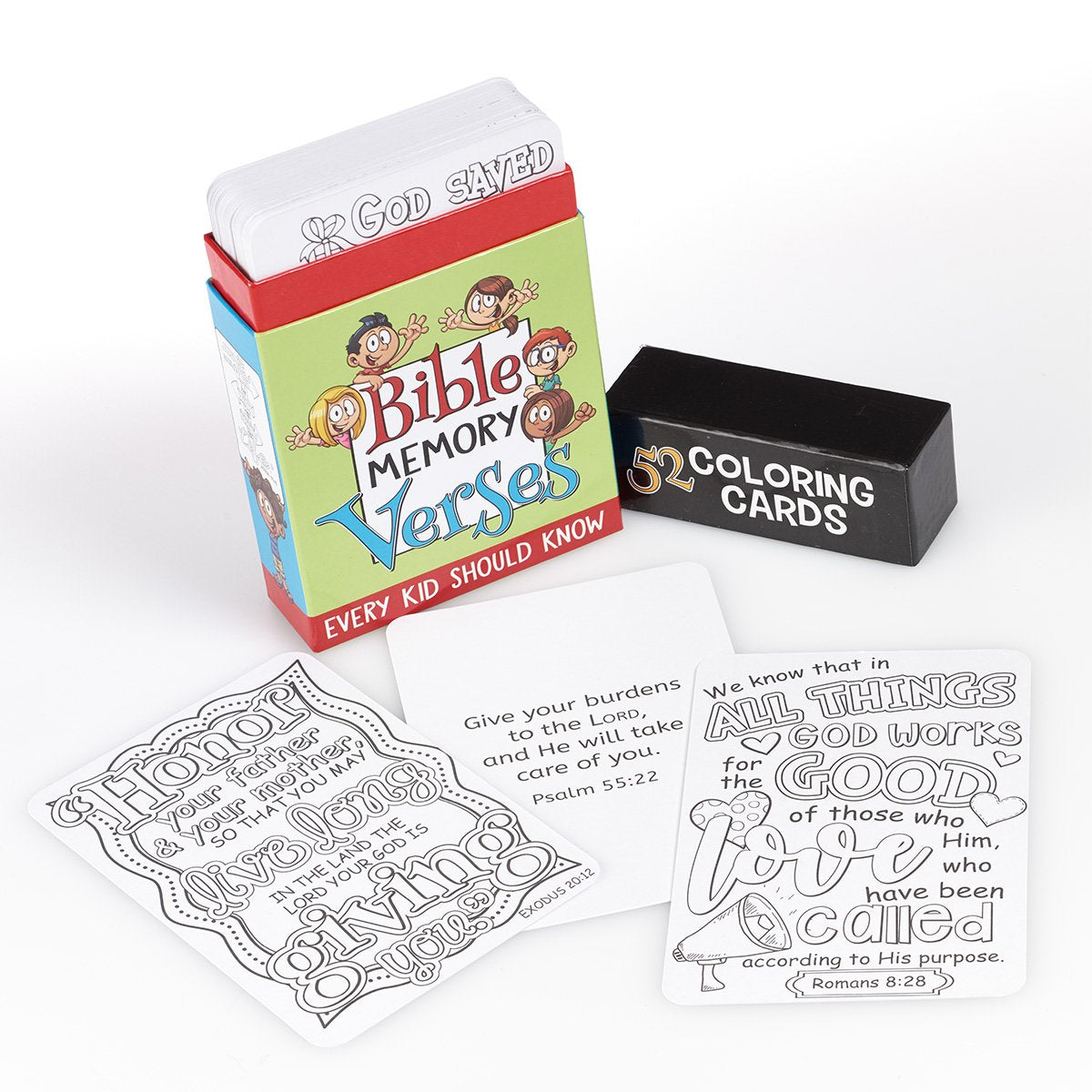 52 Coloring Cards for Kids: Bible Memory Verses Every Kid Should Know