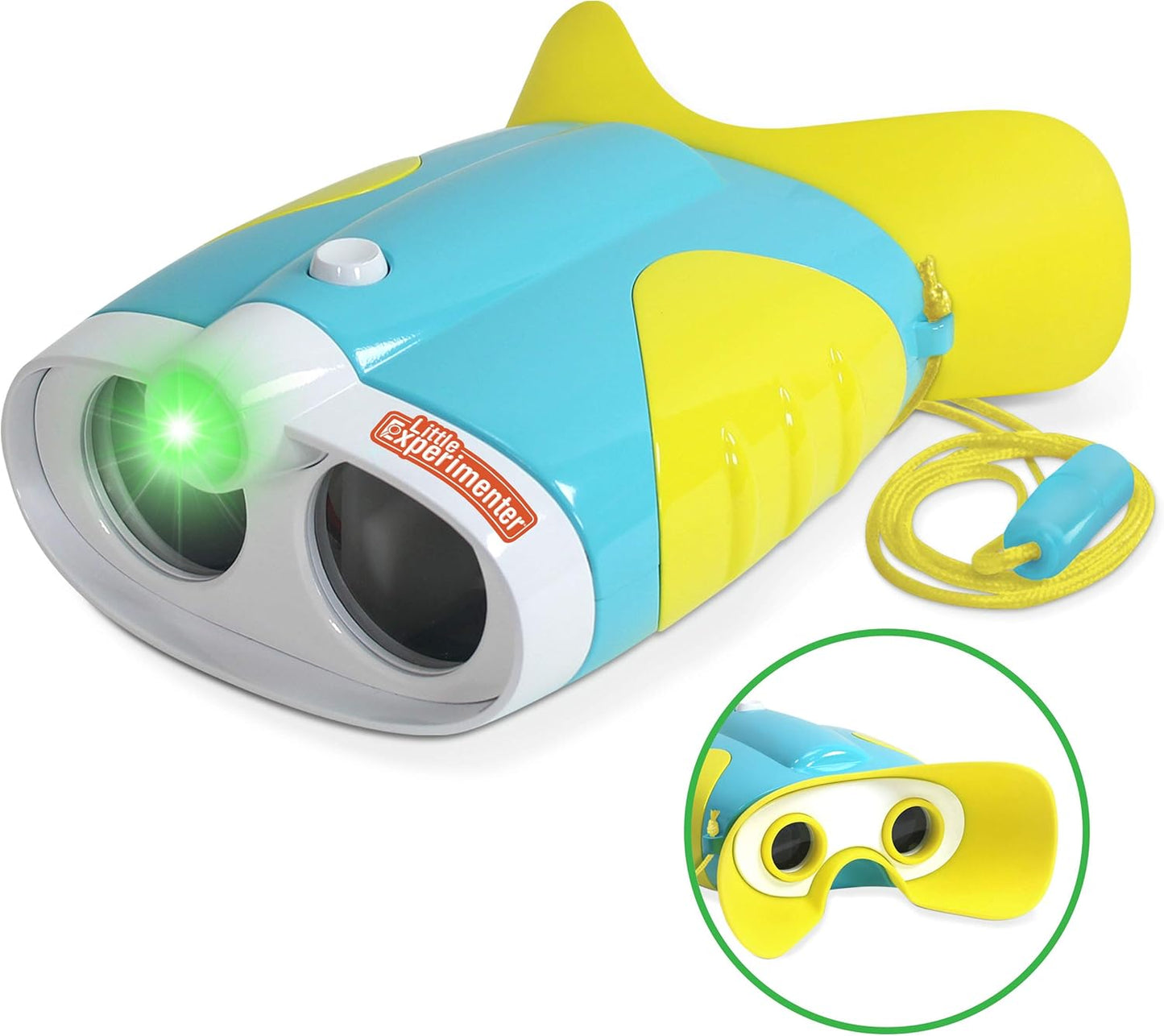 Little Experimenter Night Vision Binoculars for Toddlers & Kids, Flash Light & Face Comfort Rubber, Gifts for Kids, Outdoor Toys, Educational STEM Gifts for Boys & Girls Ages 3 4 5 6 Year Old