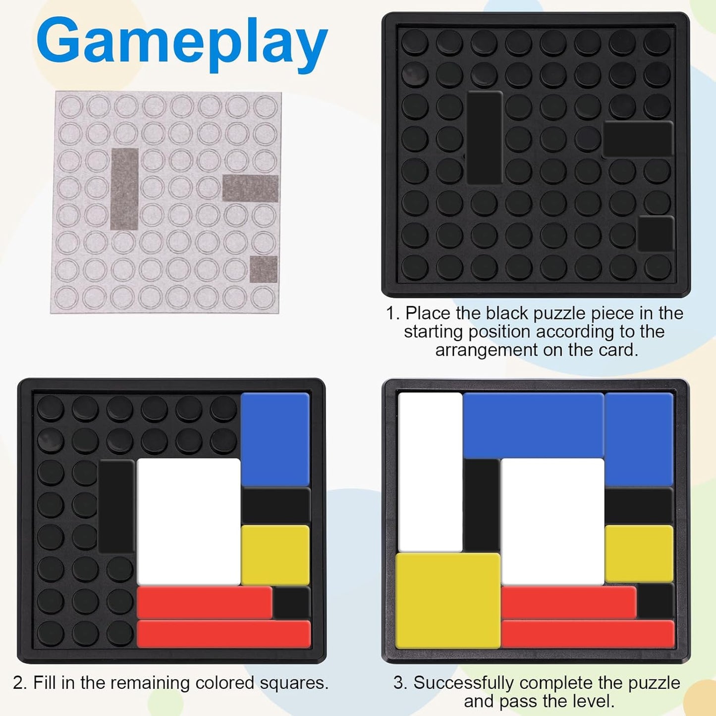 2PCS Logic Puzzle Brain Teaser Game for Kids & Adults,Portable Educational Thinking Game Toy,Puzzle Toys,88 Challenges 4 Difficulty Levels,Suitable for Classrooms, Homes, and Gift-Giving