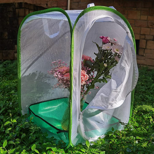 Butterfly Habitat with Poo Poo Platter, Monarch Butterfly Cage with Poo Poo Tray Mat 24 Inches Tall