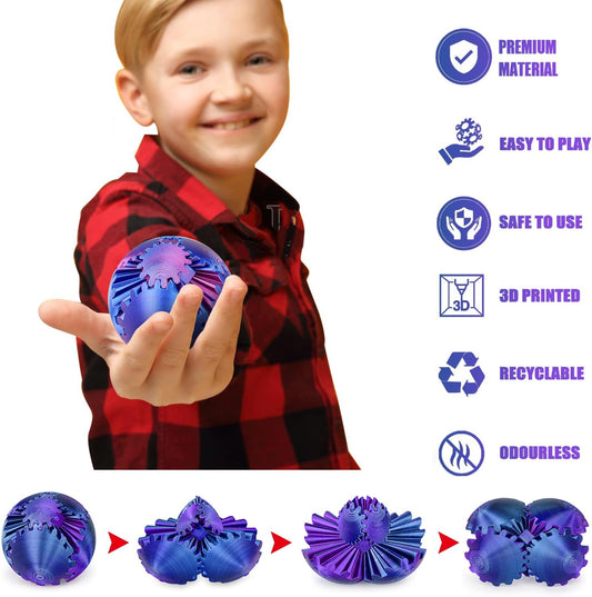 6 Pack Orbit Ball Toy, Fidget Cubes Top Spinning Toy, Great Party Favor Gifts & Creative Decompress Toys, Puzzle Games as Stress Relief Gifts for ADHD Kids Children's Day Gifts