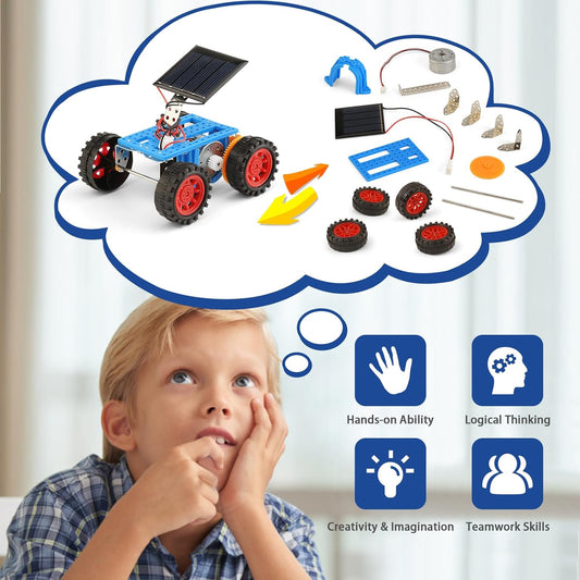 Bulk STEM Solar Robot Kits, STEM Building Toys for 8 9 10 12 13 Year Old Boys Girls Crafts, Robotics Science Kits for Kids 8-12 8-10 12-14, Classroom School Gifts Engineering Coding Motor Car Projects