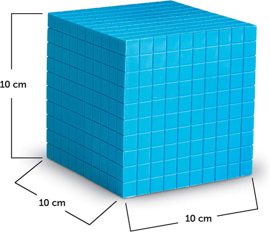 Learning Resources Base Ten Blocks Smart Pack - 121 Pieces, Ages 6+, Grades 1+, Math First Grade Games, School Supplies