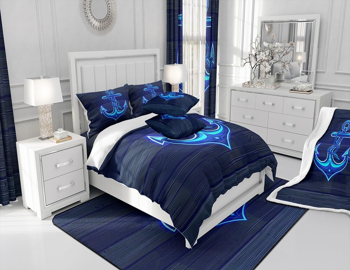Feelyou Drum Kit Bed Sheets Musical Instruments Fitted Sheet for Kids Boys Teens Classical Rock Music Bedding Set Vinyl Record Sheets Set Bedroom Collection 2Pcs Twin Size,No Flat Sheet