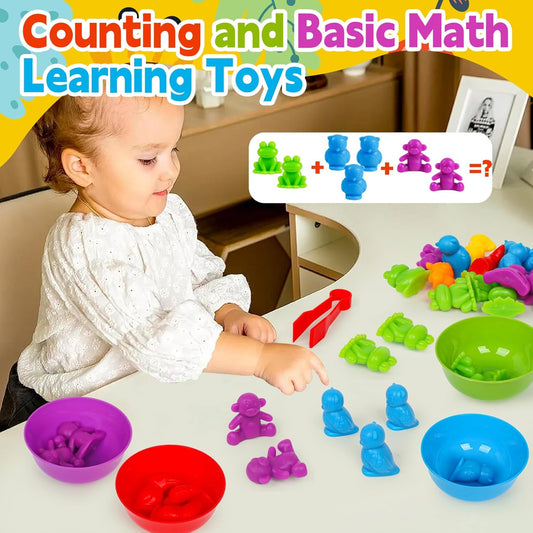 Counting Transportation Color Sorting Toys for Toddlers,Montessori STEM Sensory Preschool Toddler Educational Activities Learning Fine Motor Sorting Matching Games for Kids Boys Girls Ages 3+