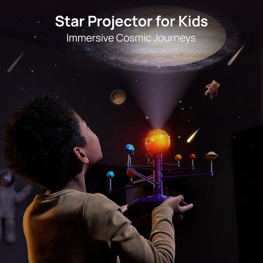 Science Can Solar System for Kids, Talking Astronomy Solar System Model Kit, Planetarium Projector with 8 Planets STEM Space Toys for 3 4 5+ Years Old Boys Girls