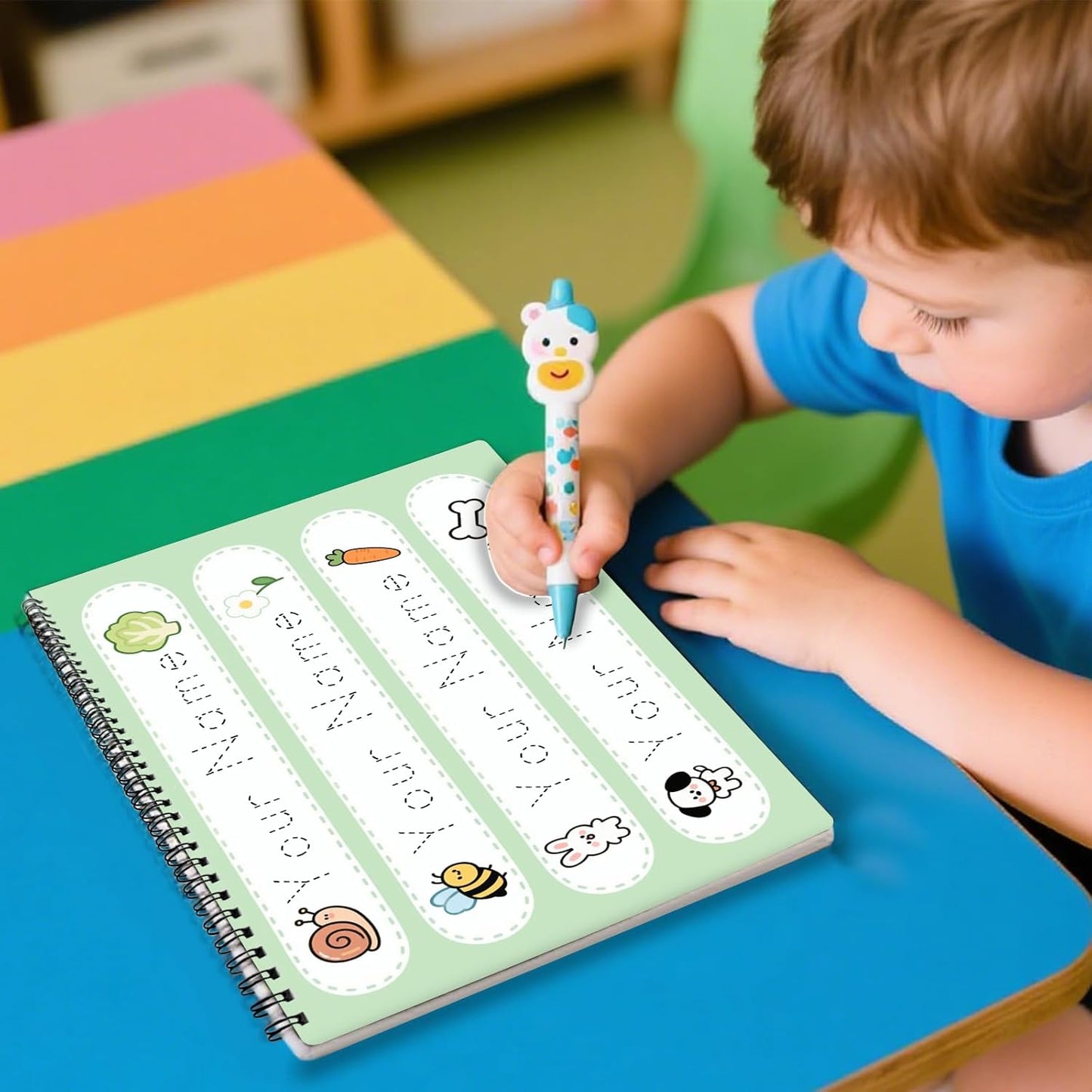 Custom Handwriting Practice Sheets Personalized Name Tracing Worksheets Customized Name Practice Writing A4 Size pape for Preschool Kindergarten Kids