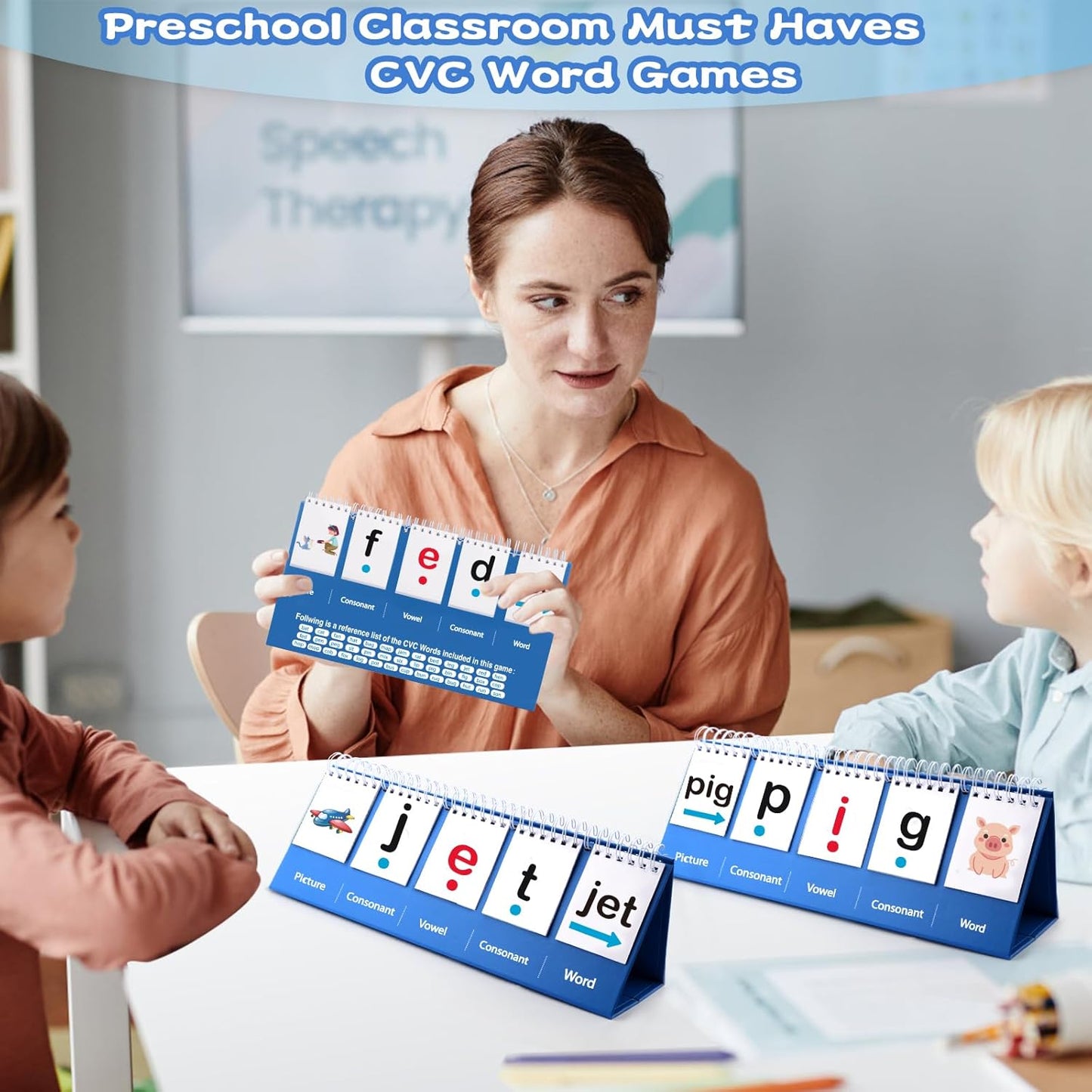Classroom Must Haves, CVC Word Building Sentence and Building for Kids, 1st 2nd Grade Classroom Must Haves for Homeschool Supplies
