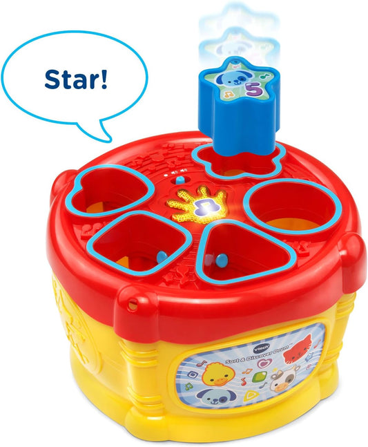 VTech Sort and Discover Drum, Yellow