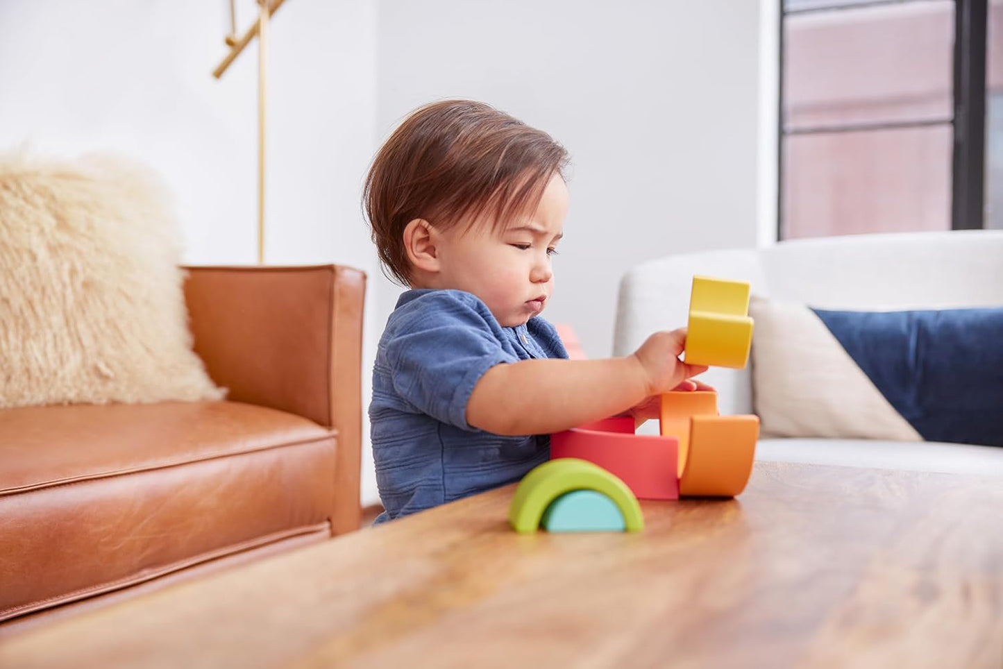 Lovevery, Rainbow Stacker, Montessori Baby, Perfect for Your Baby Starting at 20 Months+