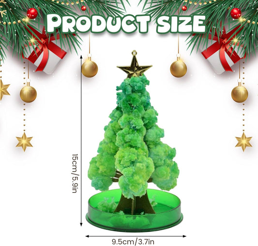 Mini Christmas Tree Magical DIY Crystal Growing Kit Educational Novelty Crystal Christmas Tree for Boys Girls Gifts