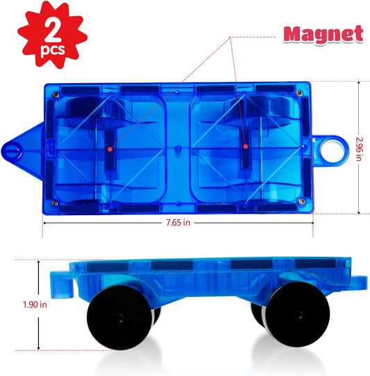 MAGBLOCK 85Pcs Marble Run Magnetic Tiles Toy Building Blocks STEM Educational Child Brain Development Kit Magnet Construction Toys for Boys Girls Kids Age 5 6 7+ Years Old