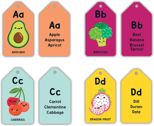 Mudpuppy My ABC's — Ring Flashcards 26 Durable Double Sided Alphabet Cards And Reclosable Ring With Colorful Art For Kids Ages 1+ Perfect For Preschool Or Travel For Teachers And Parents