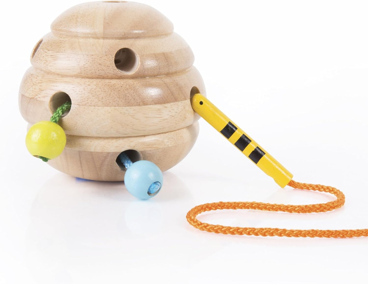 Guidecraft Beehive Lacing, Manipulative Threading Preschool Toy for Kids - Basic and Life Skills Toys