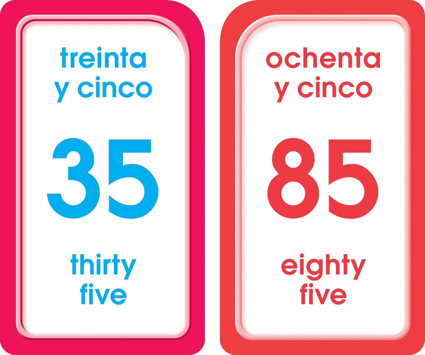 School Zone Spanish Numbers 1-100 Flash Cards: 56 Cards, Preschool, Kindergarten, Numeros 1-100 Tarjetas Ilustrativas, Bilingual, ESL, Language Immersion, Ages 4+ (Spanish/English Edition)
