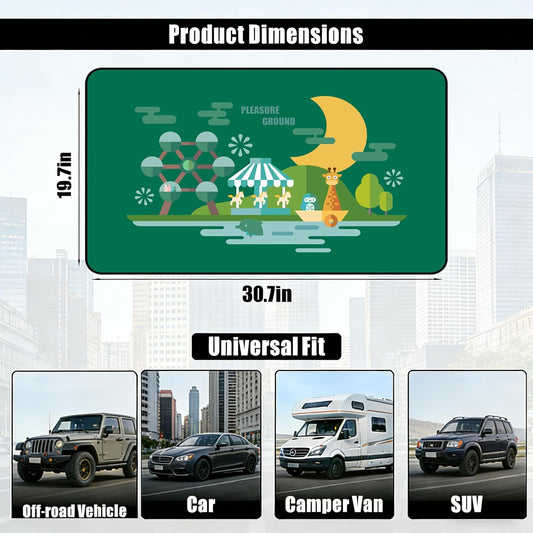 Magnetic Car Window Shade for Baby,Blackout Car Window Curtain,Car Shades for Side Windows,Sun Shade for Car Window baby,Cartoon Pattern Car Window Cover,UV Protection &Heat Blocking(Underwater World)