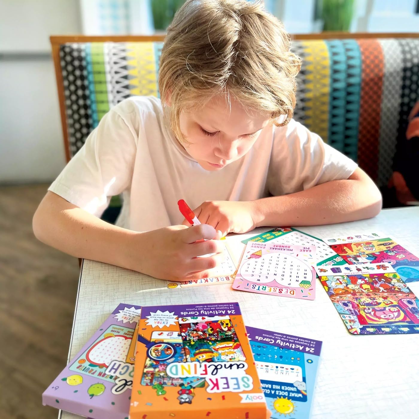 OOLY Connect the Dots Activity Cards for Kids - 24 Connect the Dots Cards with Bonus Tic Tac Toe, Screen-Free Travel Activity, Ages 4+