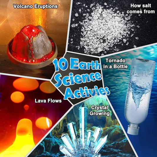 UNGLINGA 210 Experiments Science Kit for Kids, Boys Girls Birthday Toys Gifts Idea, Chemistry Set, Volcano, S.T.E.M Science Educational Project