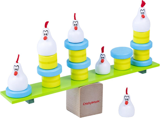Blue Orange Games Chickyboom Award Winning Wooden Skill Building Balancing Game for Kids (350)