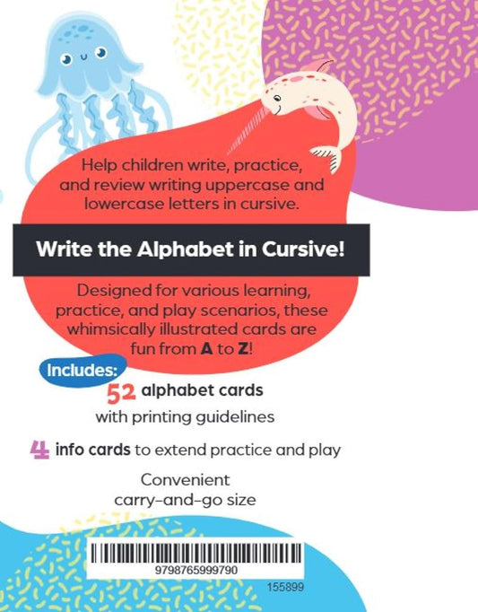 Cursive Practice Alphabet Flash Cards (Flash Card Series)
