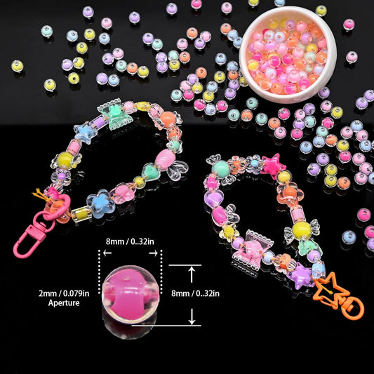 200g+ Candy Bulk Assorted Cute Kandi Beads for Jewelry Making, Bracelet Making Kit, Craft Supplies Charm Beads(Mixed II)