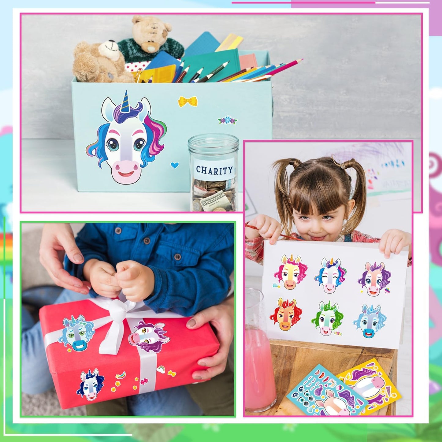 24-Sheet Make Your Own Science Sticker Kit | Microscope, DNA & Scientist Designs - Reusable Educational Decor for Classrooms & Kids Rooms