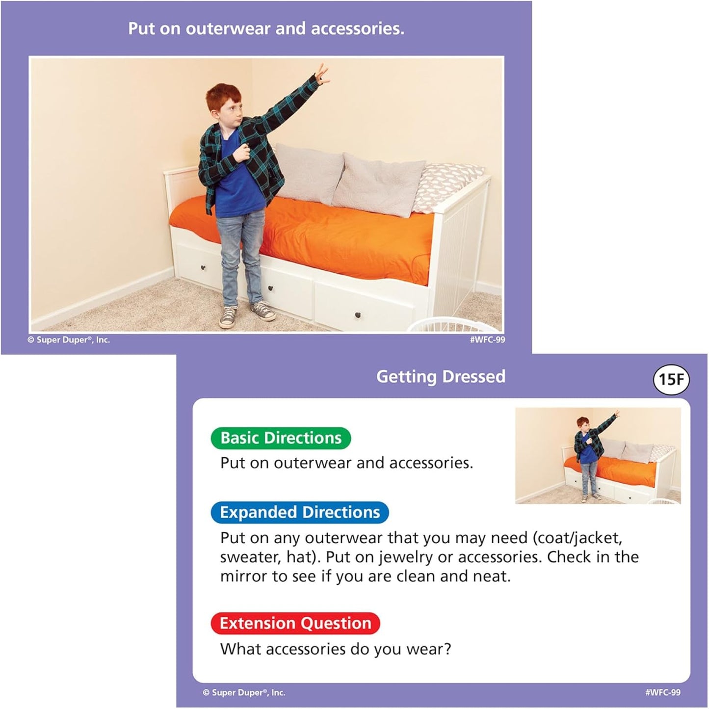 Super Duper Publications | Webber® Activities of Daily Living Photo Sequencing Cards | Educational Learning Resource for Children