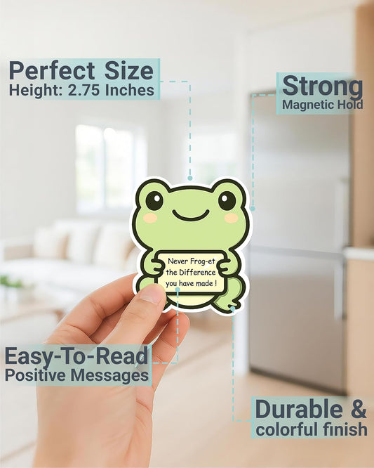 26PCS Emotional Support Animal Magnets for Fridge, Funny Magnetic Animals for Kids & Adults, Cute Locker Decorations for Girls Boys, Teacher Stickers for Classroom Rewards, Inspirational Gifts