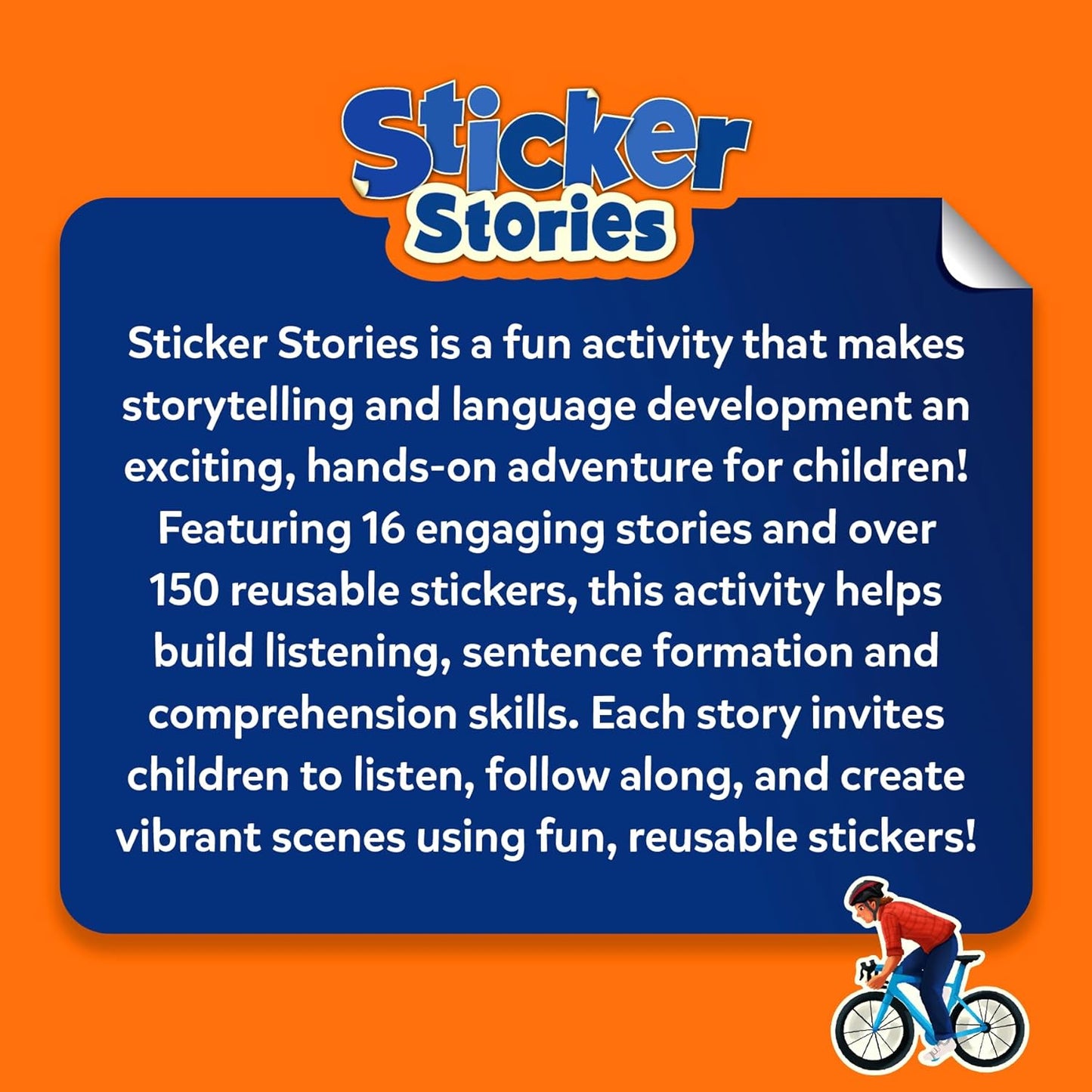 Skillmatics Activity Kit - Creative Storytelling & Skill Building with 150+ Reusable Stickers, Educational, Mess-Free Fun, Preschool & Kindergarten Toy, Gifts for Kids Ages 3, 4, 5, 6, 7
